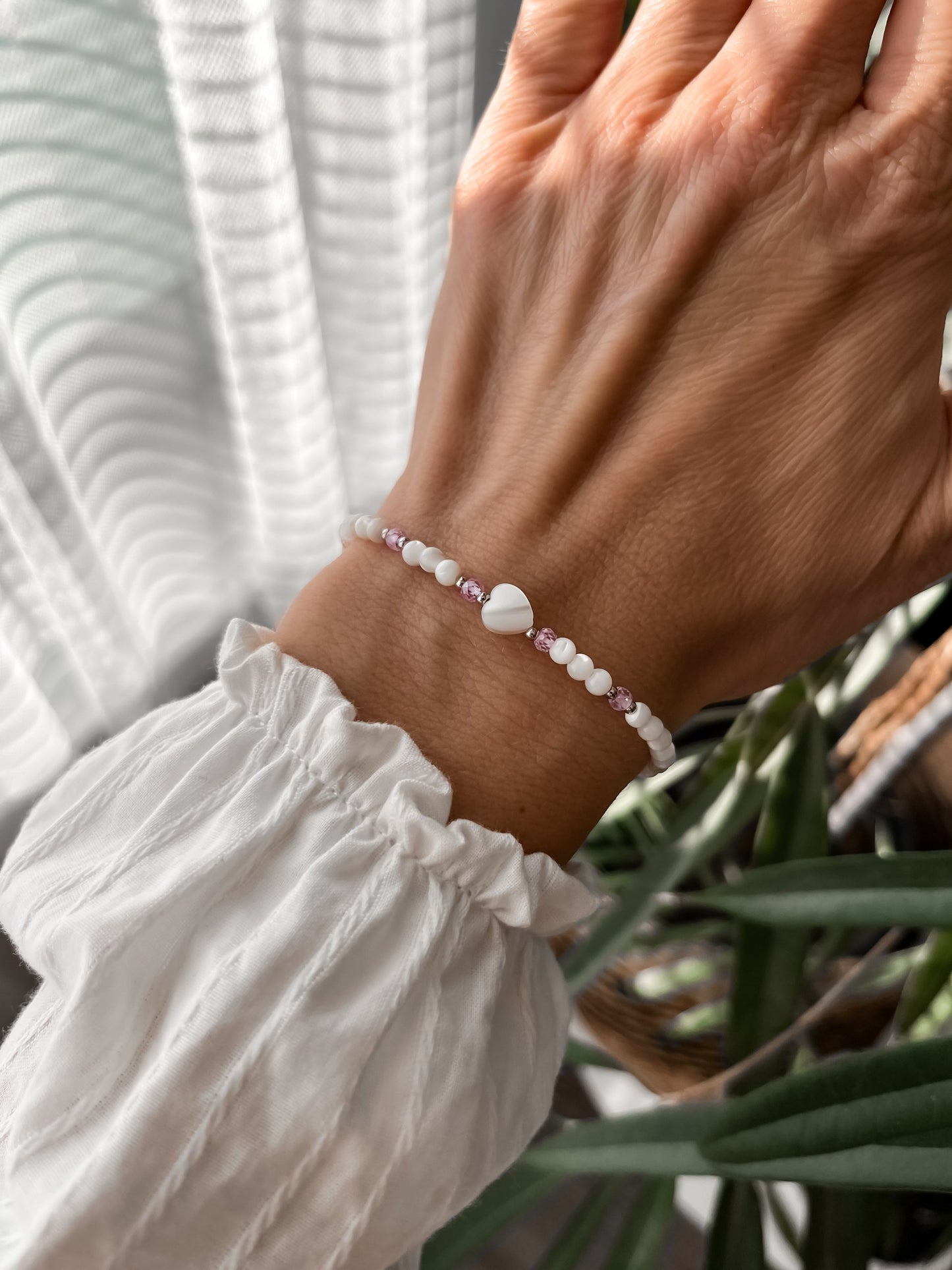 Náramok Perleť srdce